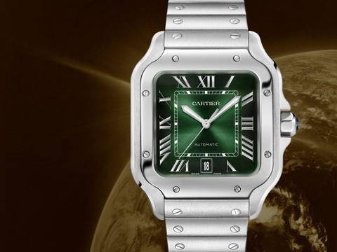 Cartier Santos Large Green Dial Wssa0062 New 2026