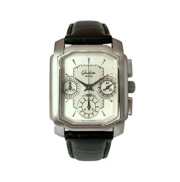  Glashütte Original Senator Karrée Chronograph mit Stammbuchauszug 