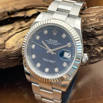Rolex Datejust 41 Datejust 41 Blue Dia Dial - FULLSET 2021 - Ref. 126334