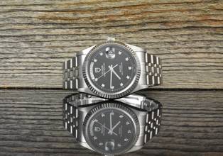 Thumbnail von Tudor Prince Date 76214 MINT Black Diamond Dial Automatic B&P 2017