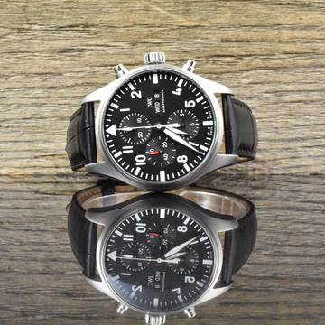 IWC Fliegeruhr Chronograph Pilot Chronograph IW377709 Black Dial Automatik - 2018