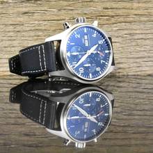 Thumbnail von IWC Fliegeruhr Chronograph Pilot Chronograph 41MM Blue Dial IW388101 Full Set 2025