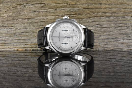 Jaeger-LeCoultre Master Chronograph Q1538420 Silver Dial Automatic B&P