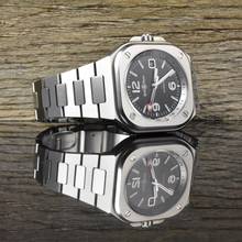 Thumbnail von Bell & Ross BR 05 GMT Black Dial unpoliert BR05G-BL-ST/SST Full Set