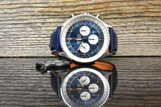 Thumbnail von Breitling Navitimer 1 B01 Chronograph 46 Blue Dial MINT / NEUWERTIG Full Set 2019