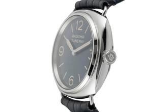 Thumbnail von Panerai Radiomir Officine 45 Blue Dial Stahl Handaufzug Herren PAM01383 B&P 2024