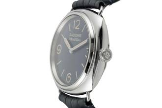 Thumbnail von Panerai Radiomir Officine 45 Blue Dial Stahl Handaufzug Herren PAM01383 B&P 2024