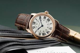 Thumbnail von Cartier Ronde Solo de Cartier Rose Altın / Çelik Ref. W6701007 Evraklar 2017