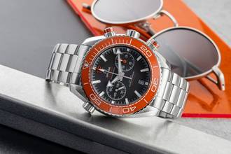 Thumbnail von Omega Seamaster Planet Ocean Chronograph Stahl Automatik Ref. 215.30.46.51.99.001 B&P 2020