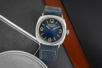 Thumbnail von Panerai Radiomir Tri Giorini Stahl Handaufzug Herrenuhr Ref. PAM01335 B&P 2023