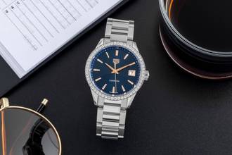 Thumbnail von TAG Heuer Carrera Lady Stahl Quarz Diamanten Ref. WBK1317.BA0652 B&P 2021
