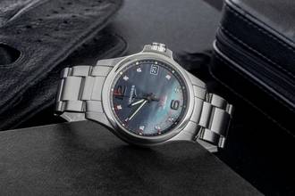 Thumbnail von Longines Conquest Stahl Quarz Damenuhr MOP Dial Diamonds Ref. L3.316.4.88.6 Box