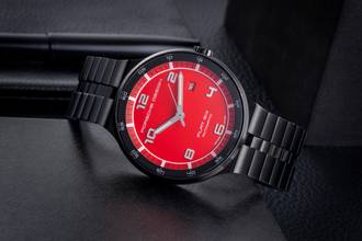 Thumbnail von Porsche Design Flat Six Stahl Automatik Herrenuhr Ref. 6350.43.74.0275 B&P 2016