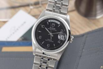 Thumbnail von Tudor Prince Date Day Black Dial Edelstahl Automatik Herren Ref. 76200
