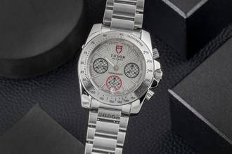 Thumbnail von Tudor Sport Chronograph Silver Dial Edelstahl Automatik Ref. 20300 H-Serie