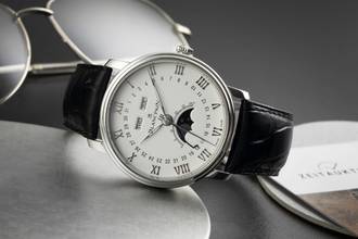 Thumbnail von Blancpain Villeret Quantième Complet Mondphase Herrenuhr Ref 6654-1127-55B Papiere 2014