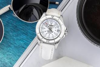 Thumbnail von Breitling Superocean II 36 White Automatik Medium Size Ref. A17312D2/A775 B&P