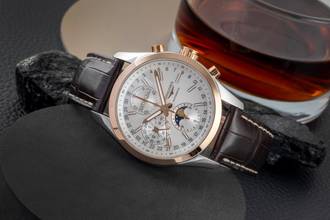Thumbnail von Longines Conquest Classic Chronograph Stahl / Gold Automatik Ref. L2.798.5.72.3 B&P 2023