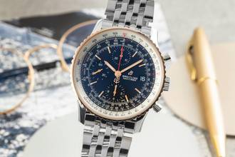 Thumbnail von Breitling Navitimer Chronograph Stahl Gold Automatik U13324211B1A1 B&P 2020
