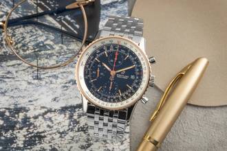 Thumbnail von Breitling Navitimer Chronograph Stahl Gold Automatik U13324211B1A1 B&P 2020