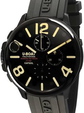  U-Boat 8109/E Capsoil Chronograph DLC Herrenuhr 45mm 10ATM 