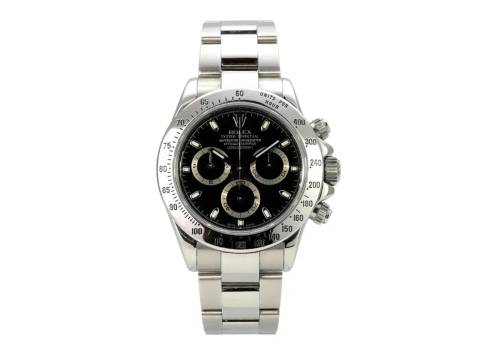 Rolex Daytona Edelstahl 116520 Schwarz