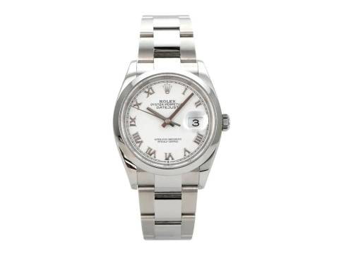 Rolex Datejust 36 Ref. 126200 Weiß Römisch