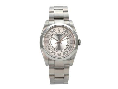 Rolex Oyster Perpetual 36 Ref. 116000 Silber Arabisch