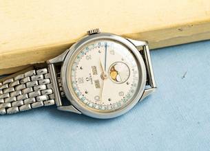 Thumbnail von Omega RARE OVERSIZE 37MM KOZMİK AY DÜŞMESİ ÇELİK #2486 VINTAGE