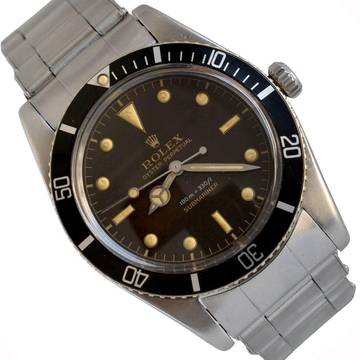 Rolex Submariner (No Date) 5508 “James Bond” brown to tritium dial TOP Condition 1959