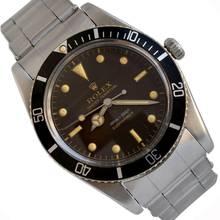 Thumbnail von Rolex Submariner (No Date) 5508 “James Bond” brown to tritium dial TOP Condition 1959