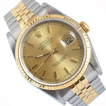 Thumbnail von Rolex Datejust 36 16233 Champagne dial Full Set TOP Condition