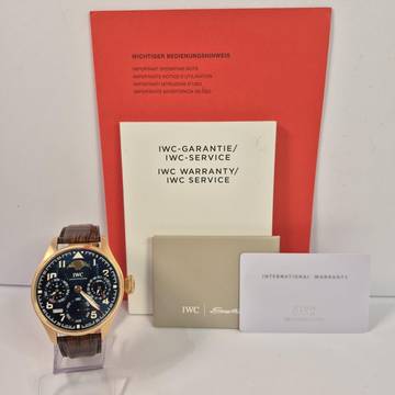 IWC Große Fliegeruhr Big Pilot Petit Prince Perpetual Calendar Ouro Rosé 46mm Automático Completo