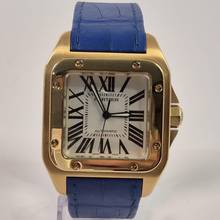 Thumbnail von Cartier Santos 100 Large Gold 38mm Automatik Komplett
