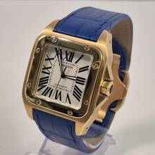 Thumbnail von Cartier Santos 100 Large Gold 38mm Automatik Komplett