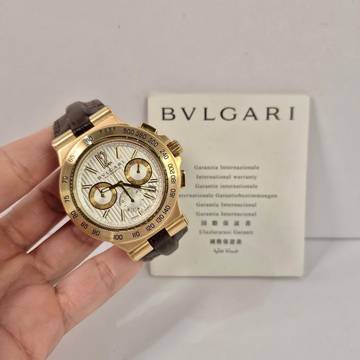 Bulgari Diagono Pro Chronograph Terra Ouro 42mm Automático Completo