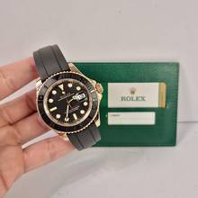Thumbnail von Rolex Yacht-Master 40 40mm Ouro Rosé Oysterflex Automático Completo