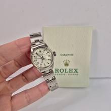 Thumbnail von Rolex Oyster Perpetual Lady Date Lady-Datejust Ouro Branco & Aço Vintage 26mm Automático Completo