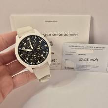 Thumbnail von IWC Fliegeruhr Chronograph Pilot Chronograph Lake Tahoe Keramik 44mm Automatik Vollständig