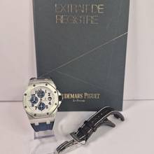 Thumbnail von Audemars Piguet Royal Oak Offshore Chronograph Navy 42mm Automatik Vollständig
