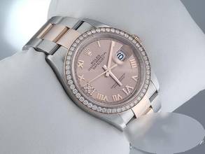 Thumbnail von Rolex Datejust 36 126281 Rbr 2023 Çelik Rose Altın 750 Elmas Otomatik Paslanmaz Çelik 18kt Rose Altın Oyster kayış Kronometre