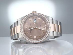Thumbnail von Rolex Datejust 36 126281 Rbr 2023 Çelik Rose Altın 750 Elmas Otomatik Paslanmaz Çelik 18kt Rose Altın Oyster kayış Kronometre