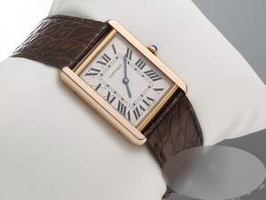 Thumbnail von Cartier Tank Solo Großes Modell Edelstahl Rosegold 750 2018 W5200025 Stahl 18kt Rose Gold Steel