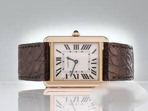 Thumbnail von Cartier Tank Solo Großes Modell Edelstahl Rosegold 750 2018 W5200025 Stahl 18kt Rose Gold Steel