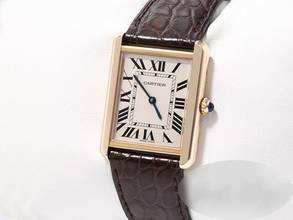 Thumbnail von Cartier Tank Solo Großes Modell Edelstahl Rosegold 750 2018 W5200025 Stahl 18kt Rose Gold Steel