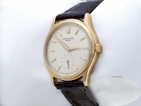  Patek Philippe Calatrava 3923 1991 Elbgold 750 Handaufzug Gold Damen Herren 