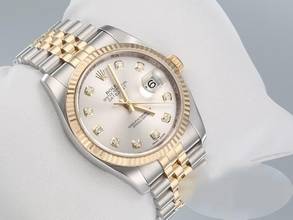 Thumbnail von Rolex Datejust 36 36mm 116233 2010 Diamanten Edelstahl Gelbgold 750 Automatik Gold