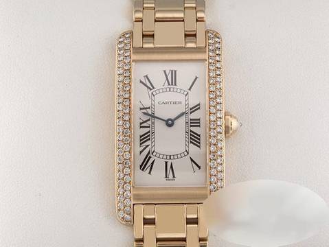  Cartier Tank Américaine Gelbgold 750 Wb7015k2 Diamanten Brillanten Gold 