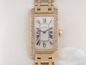 Thumbnail von Cartier Tank Américaine Gelbgold 750 Wb7015k2 Diamanten Brillanten Gold