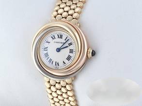Thumbnail von Cartier Triniy Uhr Gelbgold Rosegold Weissgold 750 W60001s8 Damen Gold